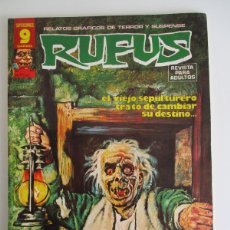 Tebeos: RUFUS (1973, IMDE / GARBO) 50 · VII-1977 · ¿QUÉ ESPANTOSA TUMBA ME ESPERA?. Lote 385281854