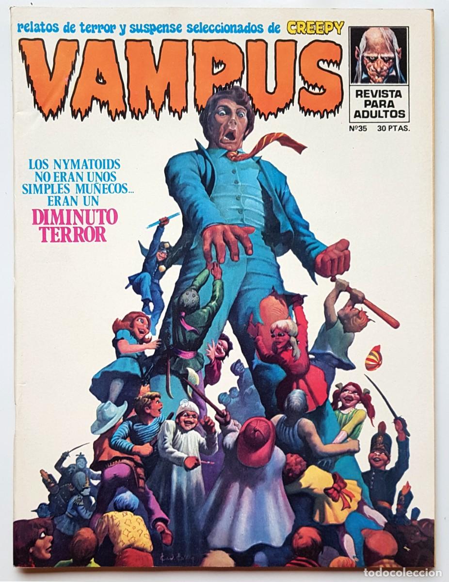 Tebeos: VAMPUS N&ordm; 35 RELATOS DE TERROR Y SUSPENSE IBERO MUNDIAL CREEPY 1974 GARBO EDITORIAL