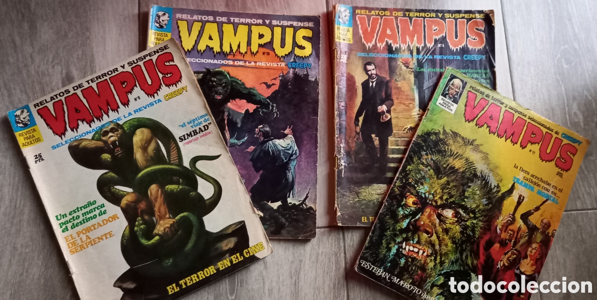 Tebeos: C&oacute;mic Vampus n&deg; 4, 8, 13 y 21 - Foto 1
