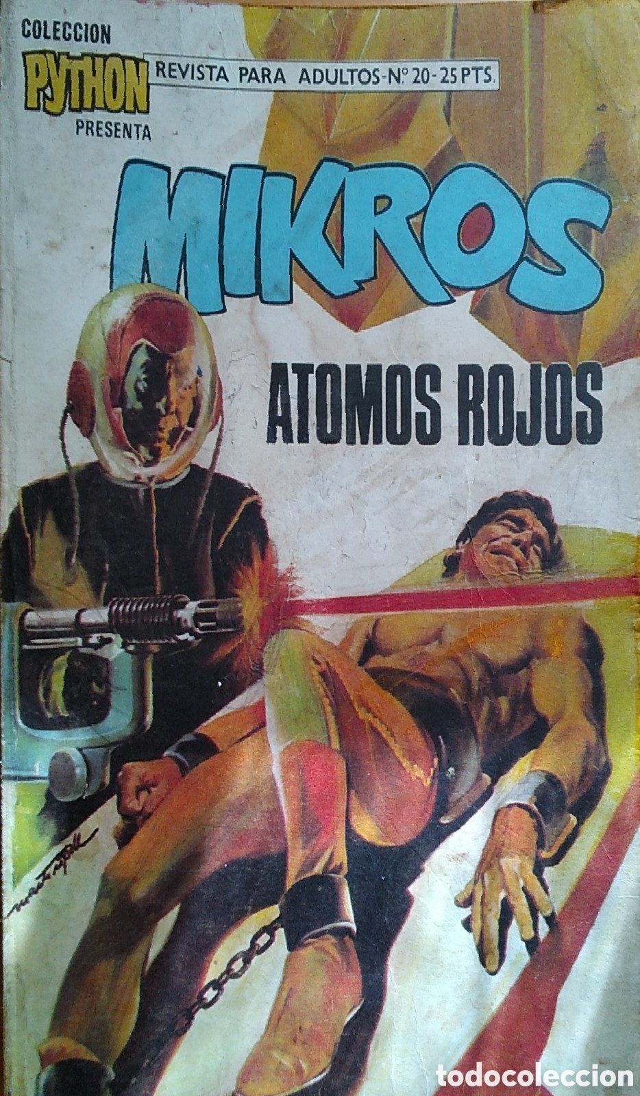 Tebeos: Mikros comic colecci&oacute;n Python ibero mundial de ediciones n&uacute;mero 20 &aacute;tomos rojos - Foto 1