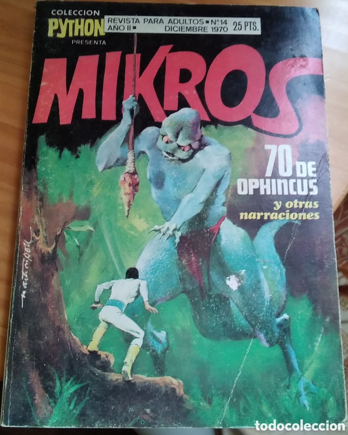 Tebeos: Mikros comic colecci&oacute;n python numero 14 a&ntilde;o 1970 - Foto 1