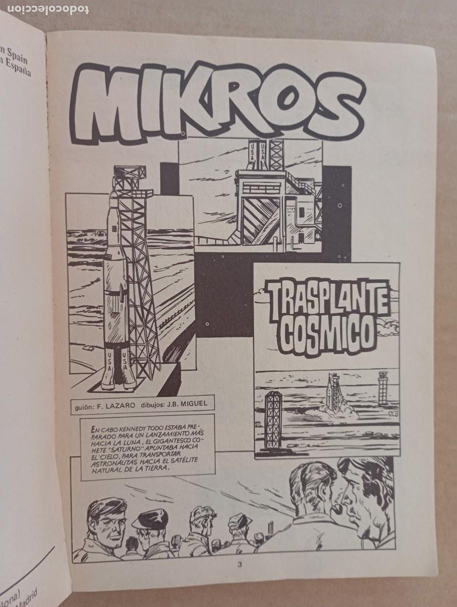Tebeos: MIKROS N&ordm; 17 - COLECCI&Oacute;N PYTHON PRESENTA: - TRANSPLANTE C&Oacute;SMICO - Foto 3