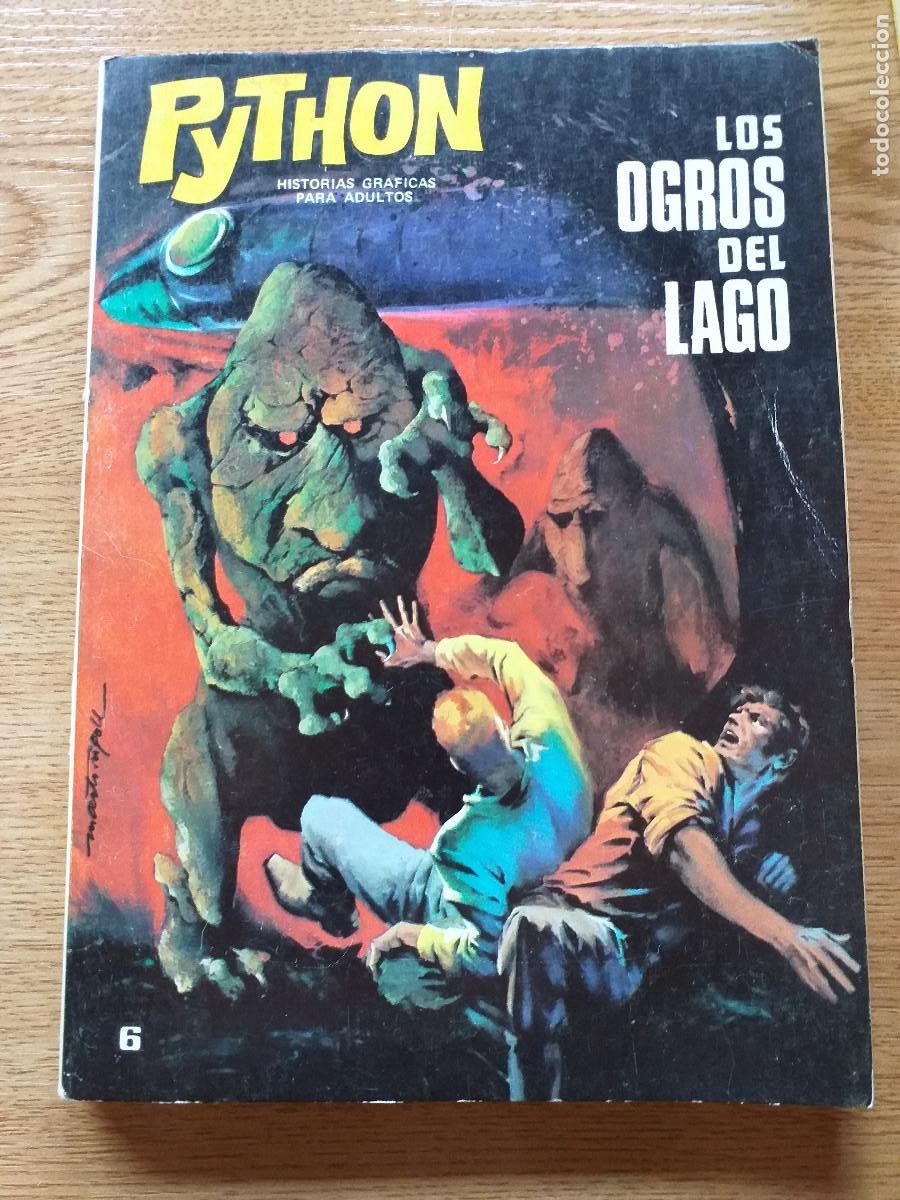 Tebeos: PYTHON - N&ordm; 6 - LOS OGROS DEL LAGO - 1969 IBERO MUNDIAL - Foto 1