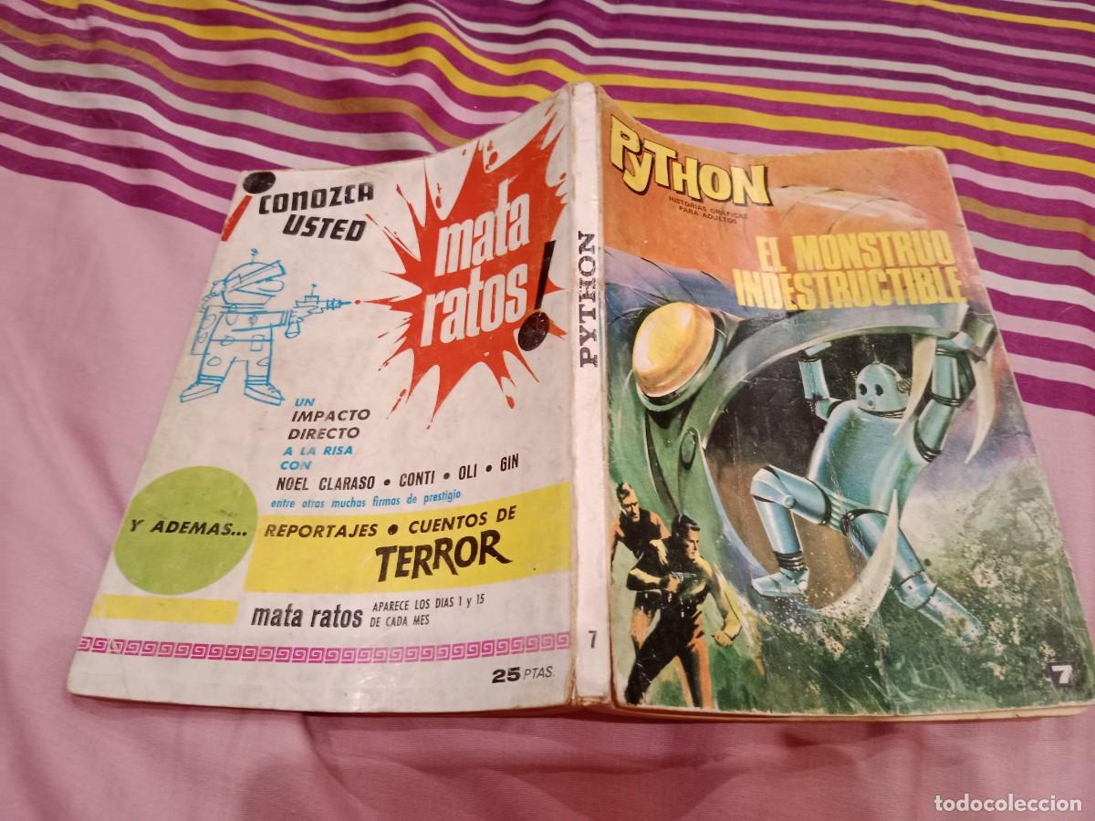 Tebeos: PYTHON N&ordm; 7 EL MONSTRUO INDESTRUCTIBLE - IBERO MUNDIAL DE EDICIONES 1970 - Foto 1