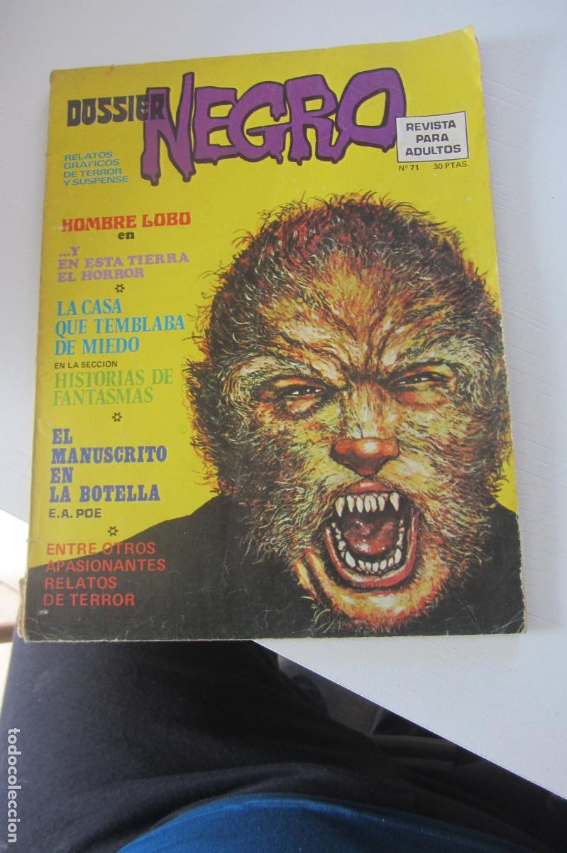Tebeos: DOSSIER NEGRO - ABRIL 1978 N&ordm; 71 - REVISTA PARA ADULTOS RELATOS IBERO MUNDIAL EDICIONES arx323