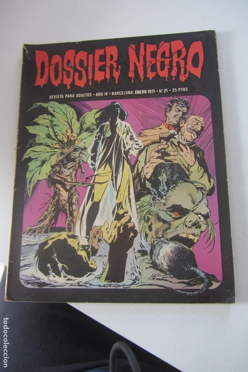 Tebeos: DOSSIER NEGRO N&ordm; 21 RELATOS GRAFICOS DE TERROR Y SUSPENSE IBERO MUNDIAL EDICIONES arx323