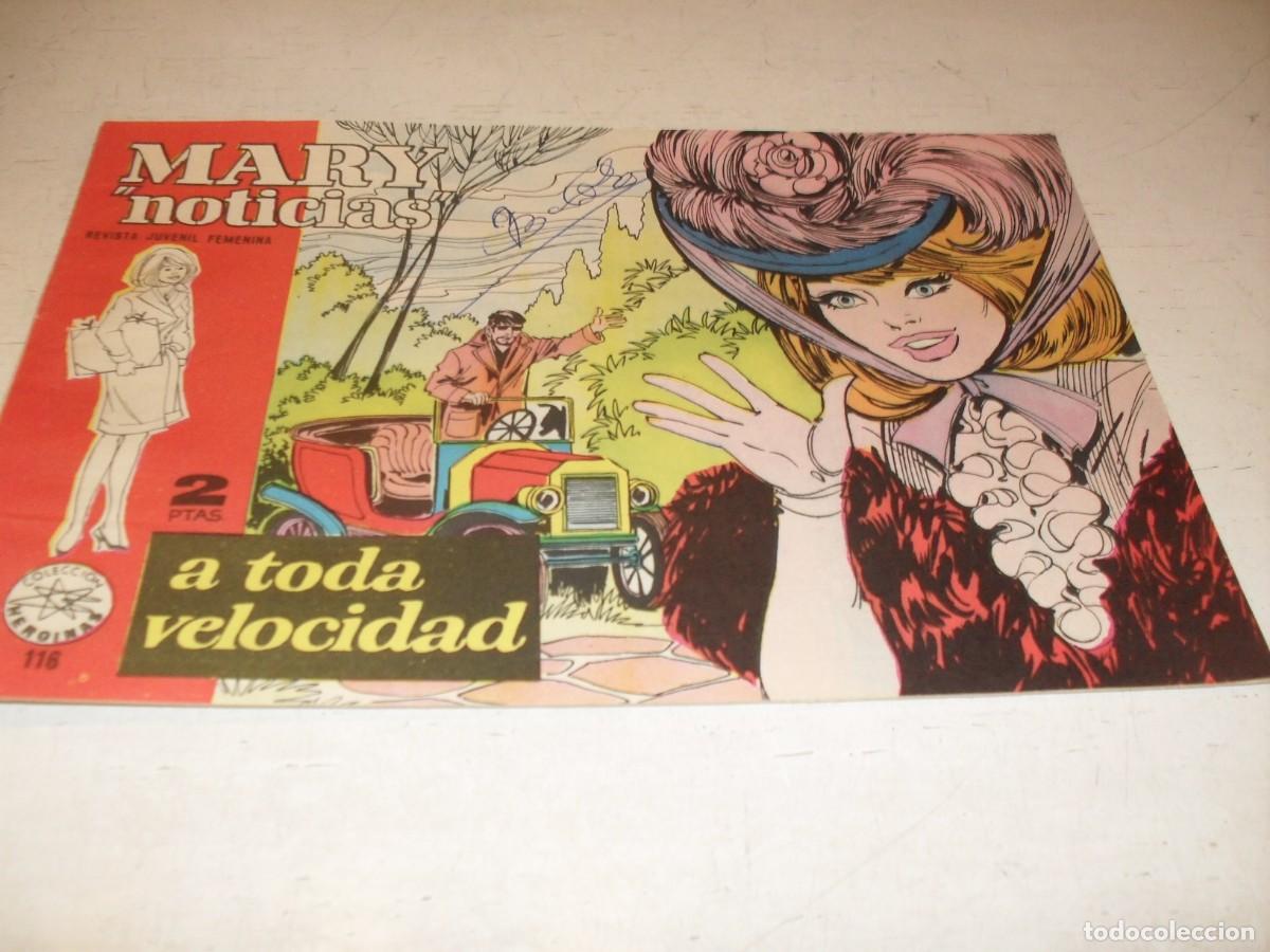 Comics: MARY NOTICIAS 116,A TODA VELOCIDAD,DE CARMEN BARBARA,DE 484.IBERO MUNDIAL,1962