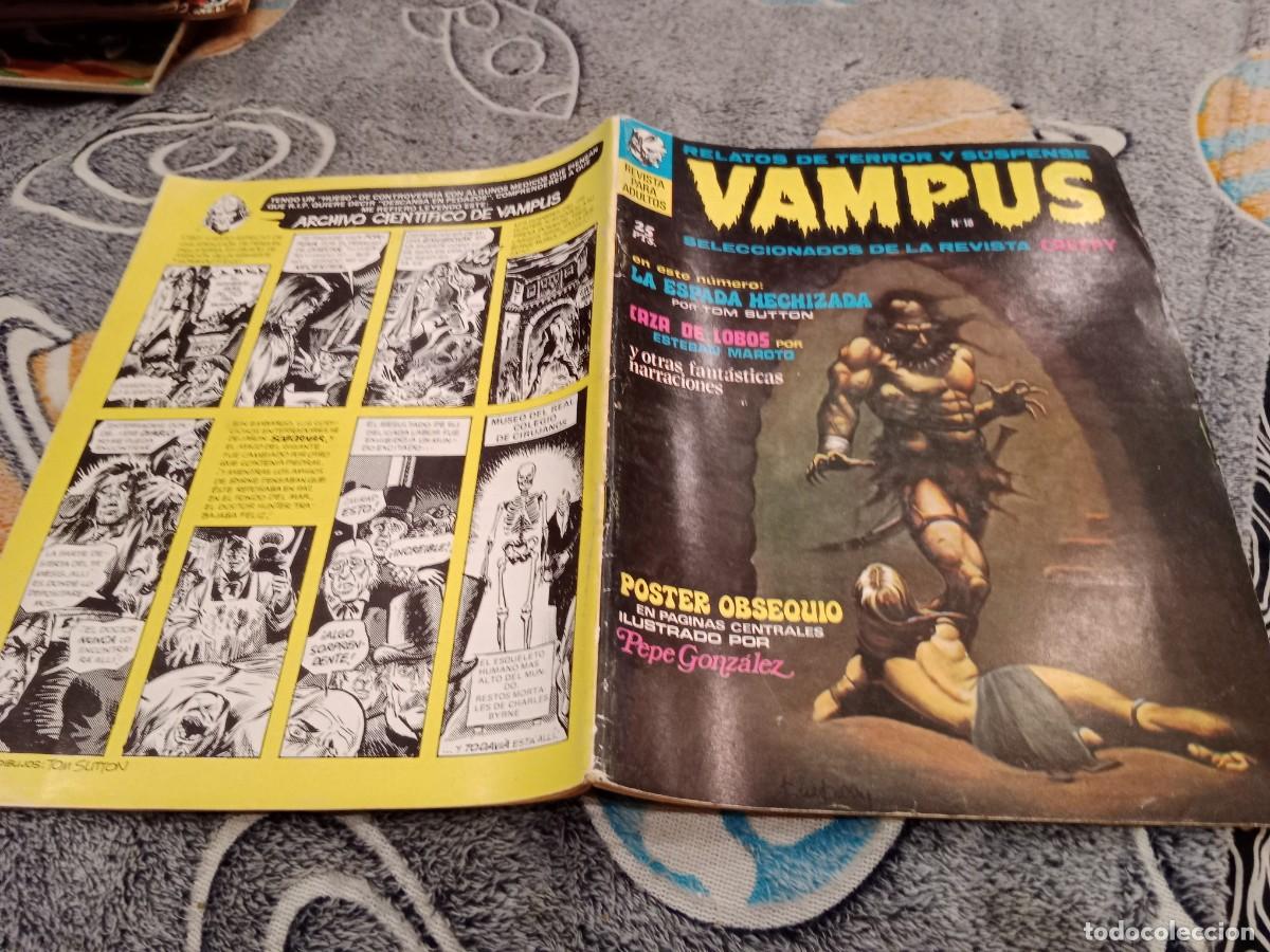 Tebeos: VAMPUS N&ordm; 18 - RELATOS DE TERROR Y SUSPENSE - IBEROMUNDIAL - 1973 CON UN ESCALOFRIANTE POSTER