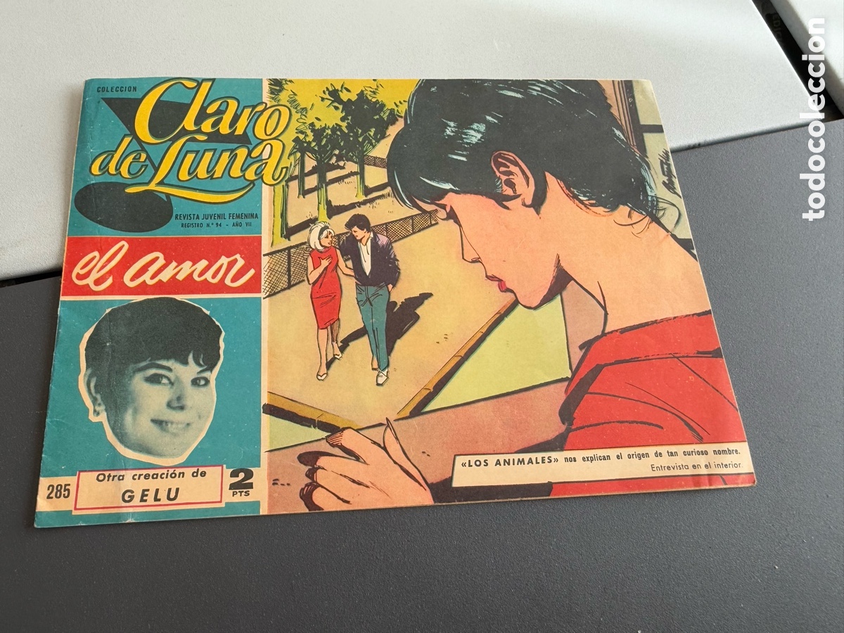 Tebeos: CLARO DE LUNA. N 285. EL AMOR