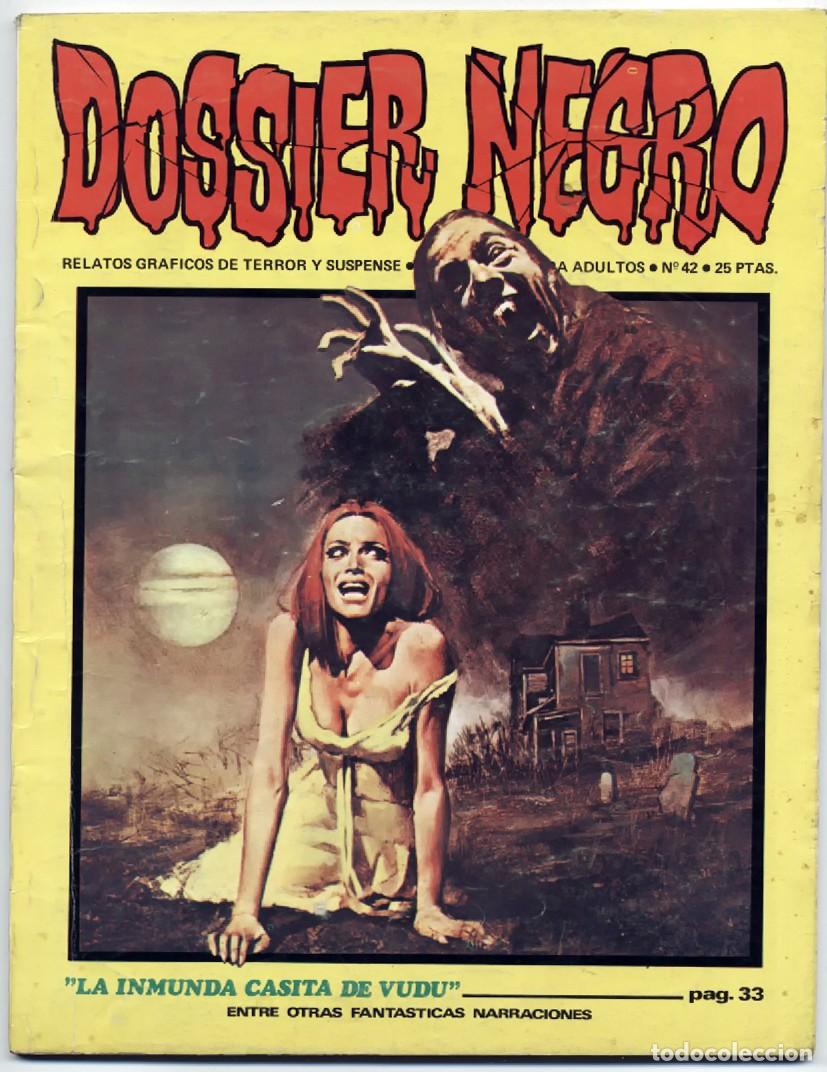 Tebeos: DOSSIER NEGRO N&ordm; 42 RELATOS GRAFICOS DE TERROR Y SUSPENSE IBERO MUNDIAL DE EDICIONES 1972 MUY BUENO