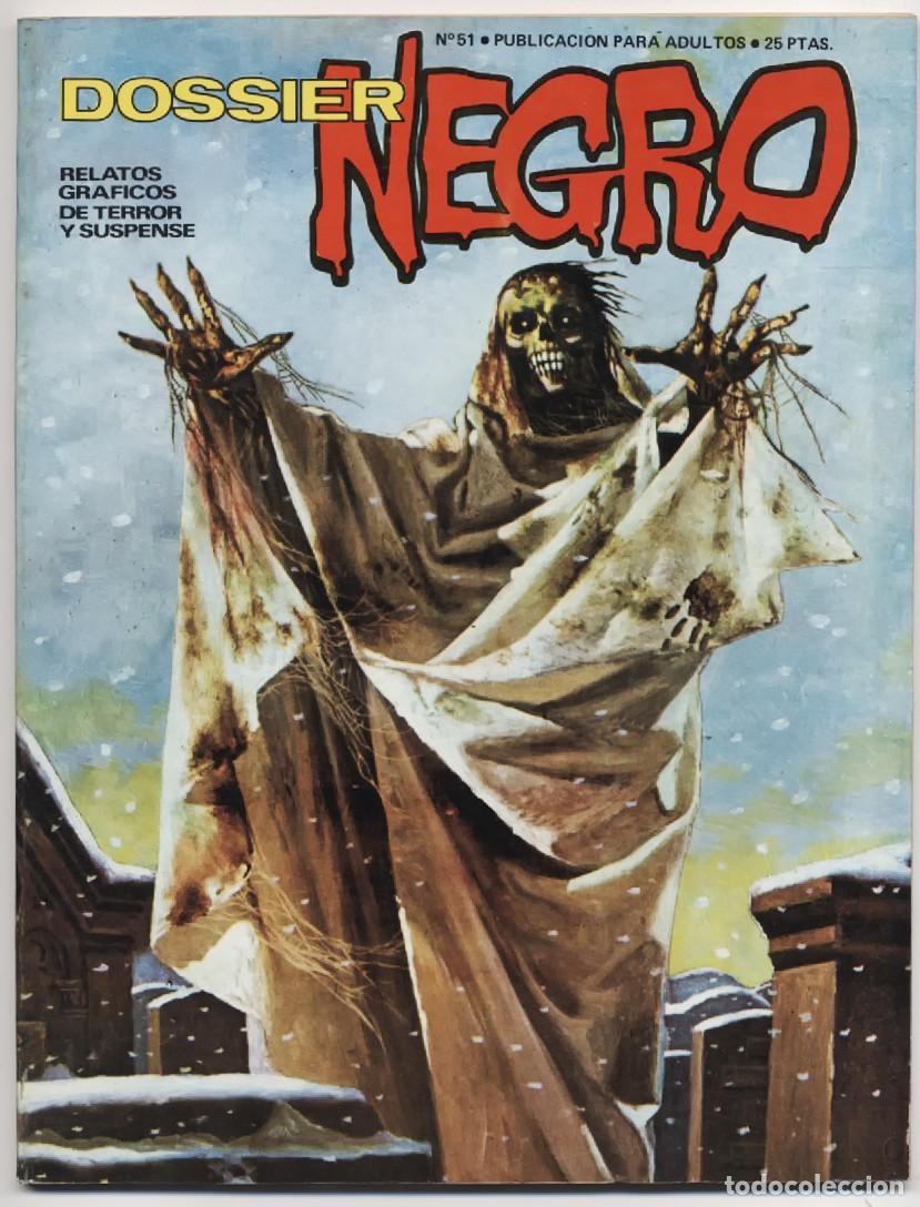 Tebeos: DOSSIER NEGRO N&ordm; 51 RELATOS GRAFICOS DE TERROR Y SUSPENSE IBERO MUNDIAL 1970 MUY BUENO