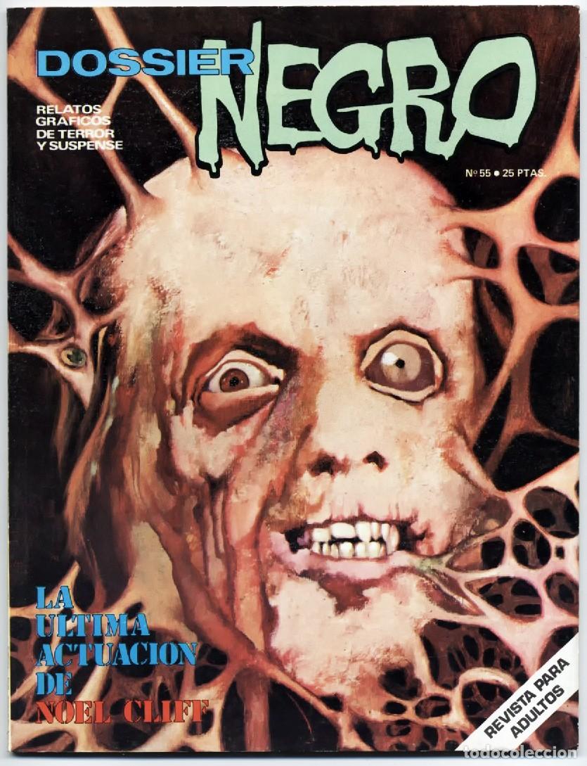 Tebeos: DOSSIER NEGRO N&ordm; 55 RELATOS GRAFICOS TERROR Y SUSPENSE IBERO MUNDIAL EDICIONES 1973 MUY BUENO