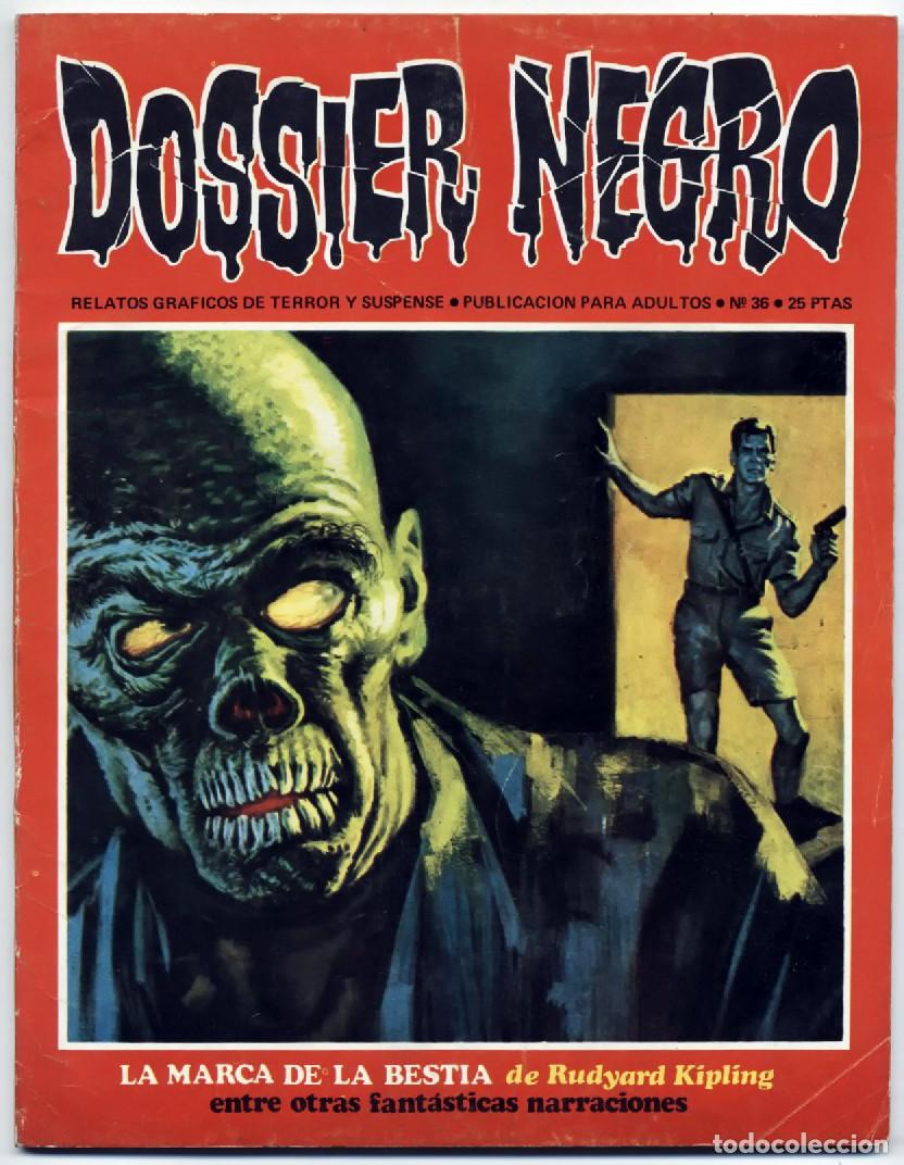 Tebeos: DOSSIER NEGRO N&ordm; 36 RELATOS GRAFICOS DE TERROR IBERO MUNDIAL EDICIONES 1972