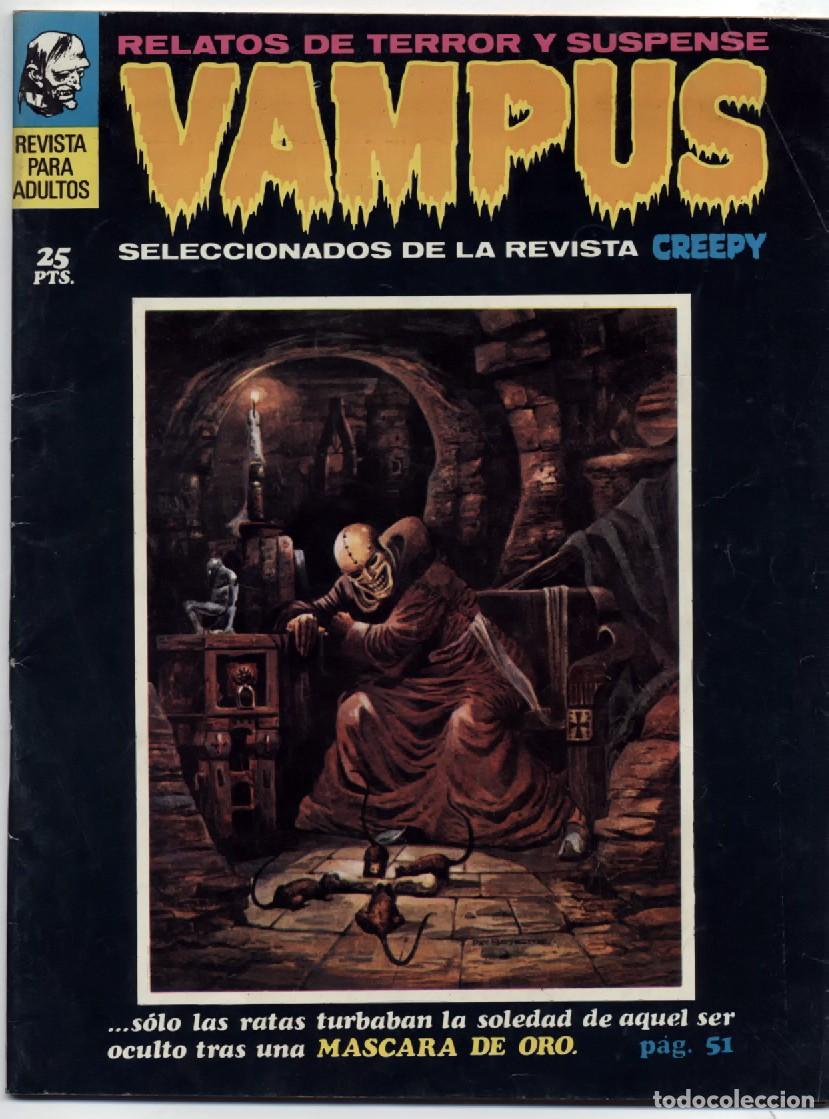 Tebeos: VAMPUS N&ordm; 10 RELATOS DE TERROR Y SUSPENSE IBERO MUNDIAL CREEPY 1972 GARBO EDITORIAL