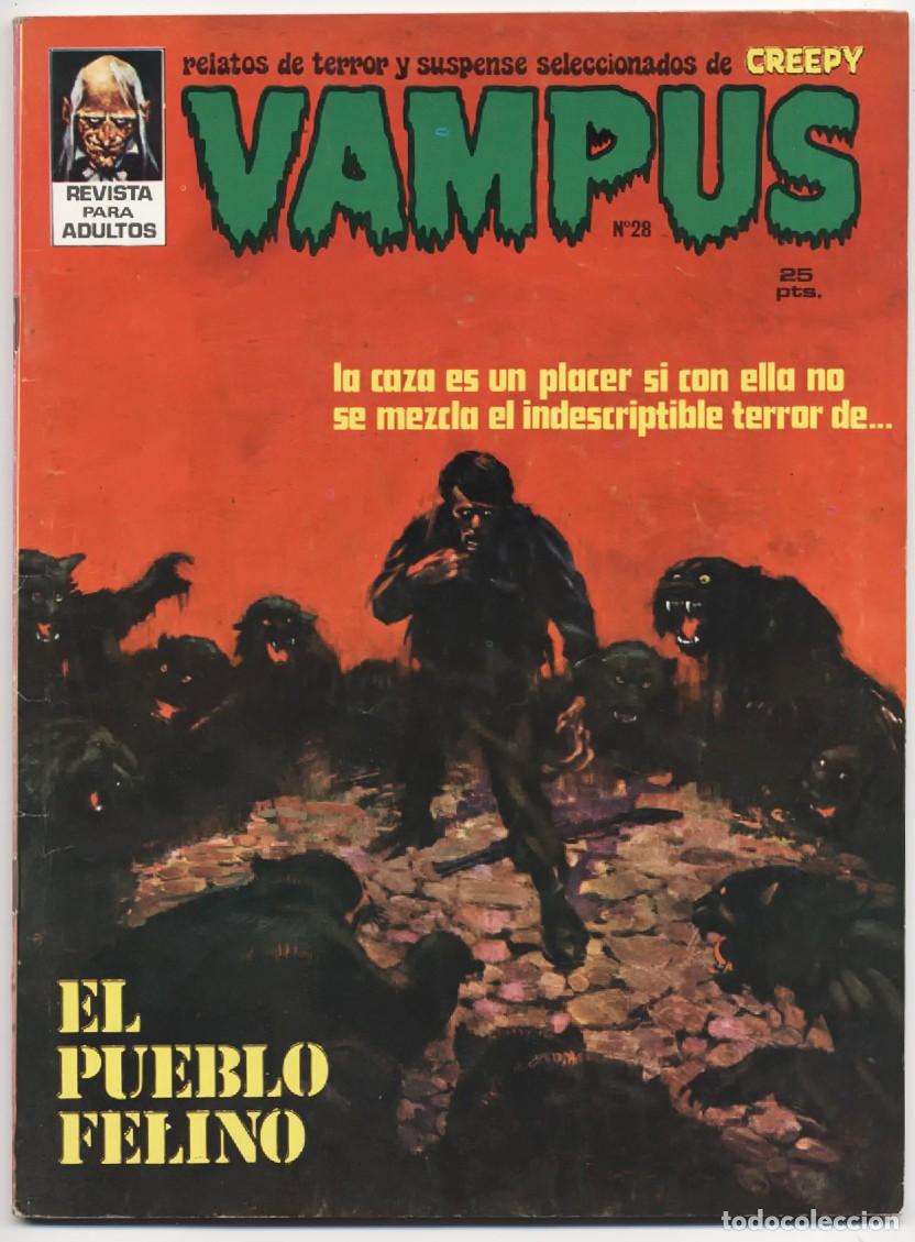 Tebeos: VAMPUS N&ordm; 28 RELATOS GR&Aacute;FICOS TERROR Y SUSPENSE IBERO MUNDIAL 1973 INCLUYE POSTER