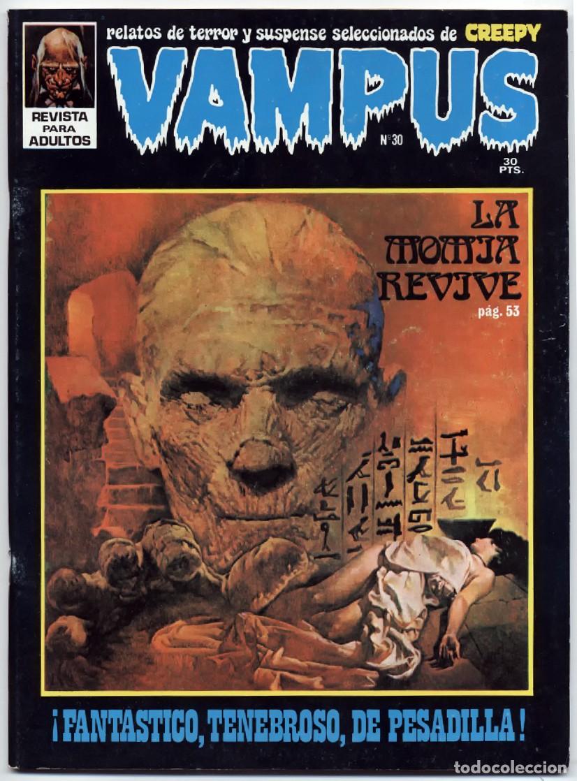 Tebeos: VAMPUS N&ordm; 30 RELATOS DE TERROR Y SUSPENSE IBERO MUNDIAL CON POSTER 1974 GARBO EDITORIAL