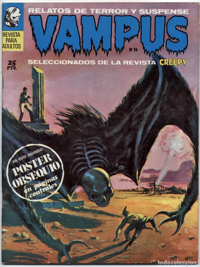 Tebeos: VAMPUS N&ordm; 14 RELATOS DE TERROR Y SUSPENSE IBERO MUNDIAL GARBO EDITORIAL 1972 MUY BUENO CON POSTER