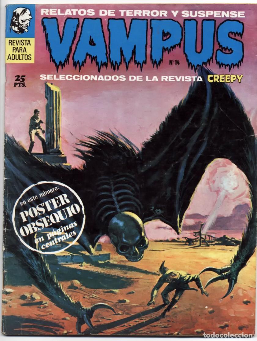 Tebeos: VAMPUS N&ordm; 14 RELATOS DE TERROR Y SUSPENSE IBERO MUNDIAL GARBO EDITORIAL 1972 CON POSTER