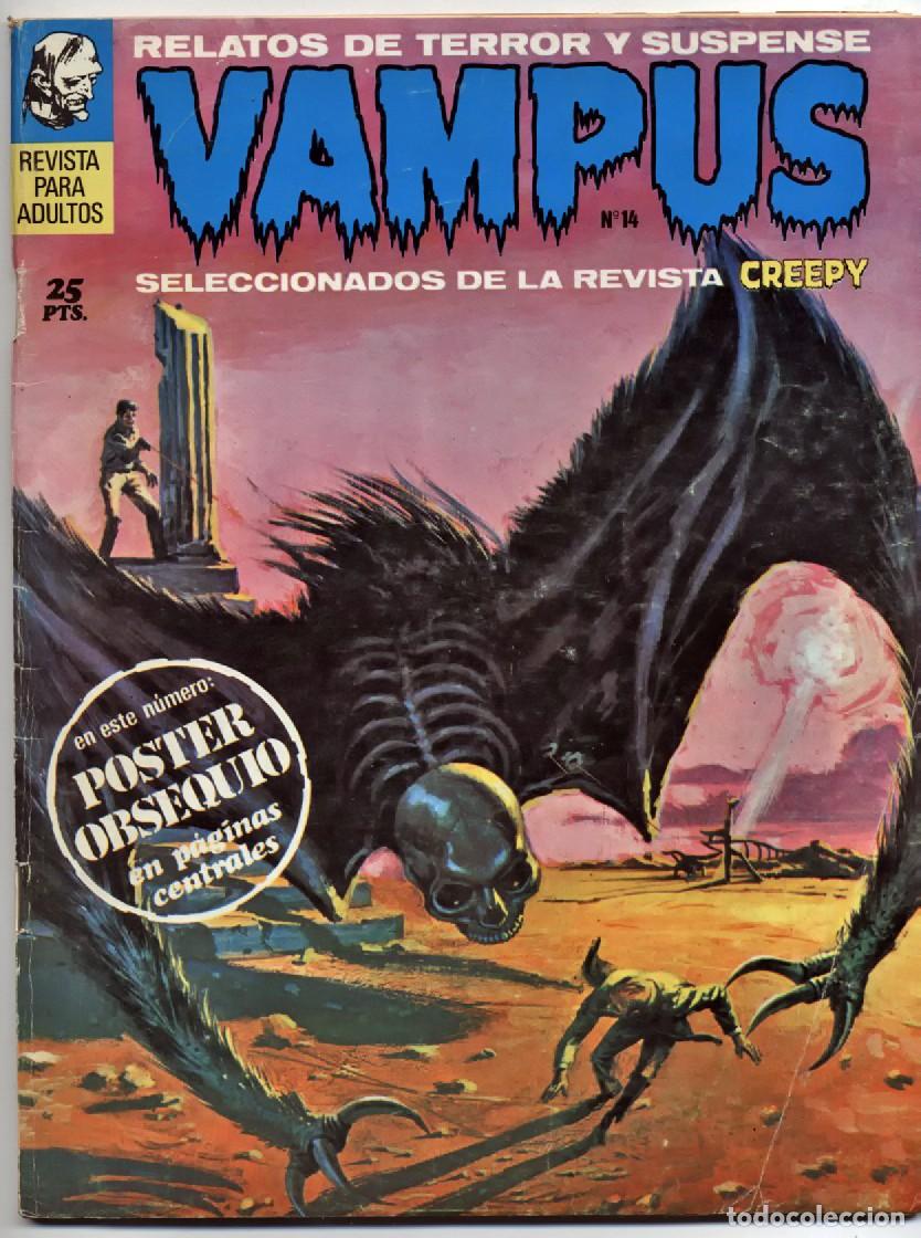 Tebeos: VAMPUS N&ordm; 14 RELATOS DE TERROR Y SUSPENSE IBERO MUNDIAL GARBO EDITORIAL 1972 CON POSTER