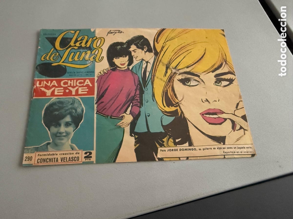 Tebeos: CLARO DE LUNA 290. UNA CHICA YE-YE. Conchita Velasco
