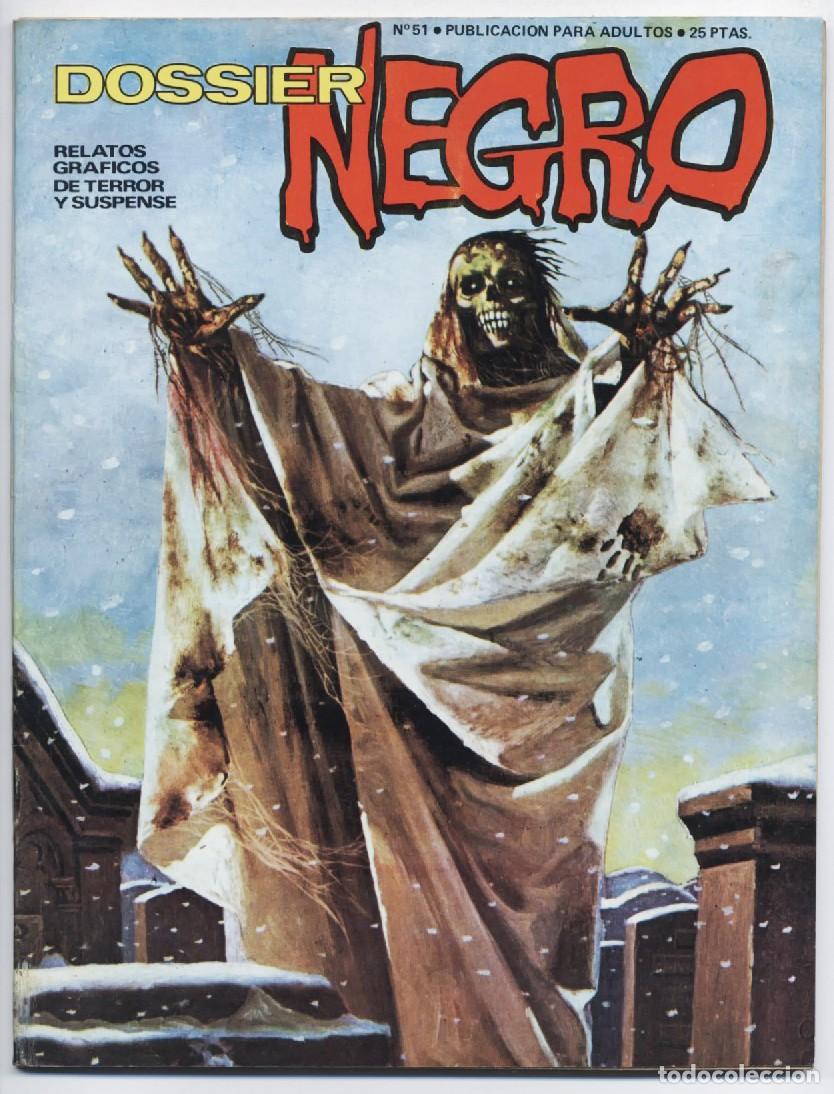Tebeos: DOSSIER NEGRO N&ordm; 51 RELATOS GRAFICOS DE TERROR Y SUSPENSE IBERO MUNDIAL 1970 MUY BUENO