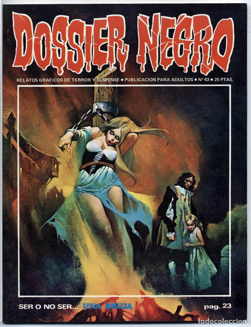 Tebeos: DOSSIER NEGRO N&ordm; 43 RELATOS GRAFICOS DE TERROR Y SUSPENSE IBERO MUNDIAL DE EDICIONES 1972 EXCELENTE