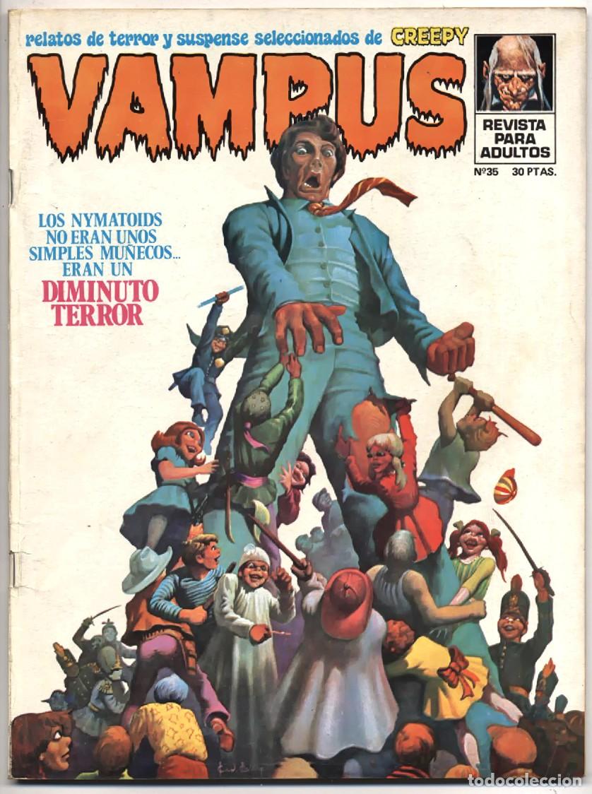 Tebeos: VAMPUS N&ordm; 35 RELATOS DE TERROR Y SUSPENSE IBERO MUNDIAL CON POSTER 1974 GARBO EDITORIAL