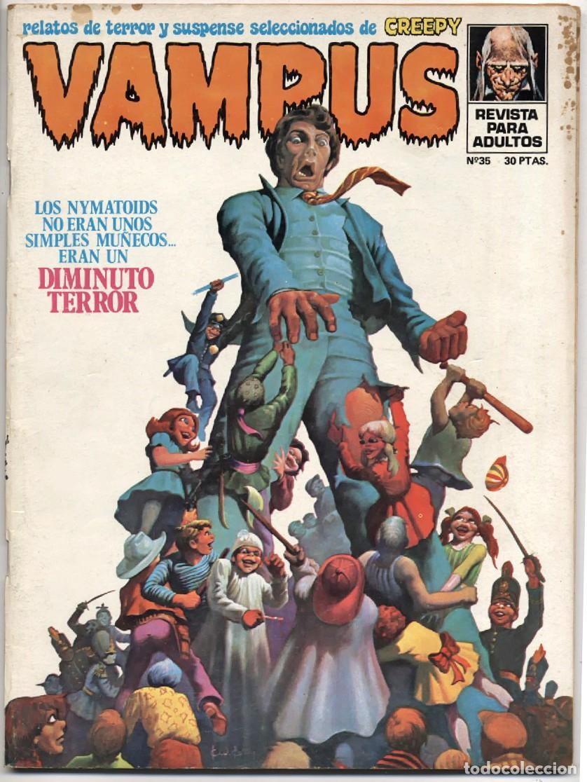 Tebeos: VAMPUS N&ordm; 35 RELATOS DE TERROR Y SUSPENSE IBERO MUNDIAL CON POSTER 1974 GARBO EDITORIAL
