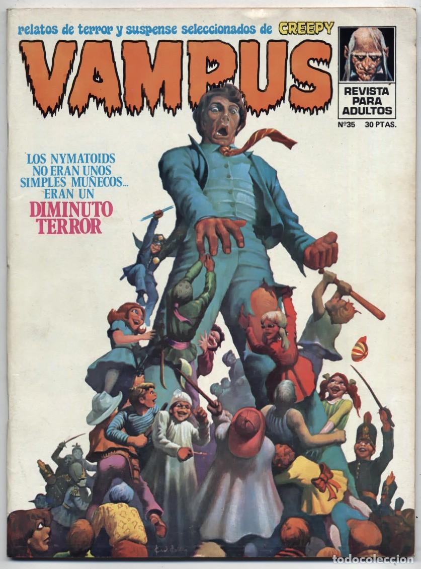Tebeos: VAMPUS N&ordm; 35 RELATOS DE TERROR Y SUSPENSE IBERO MUNDIAL CON POSTER 1974 GARBO EDITORIAL