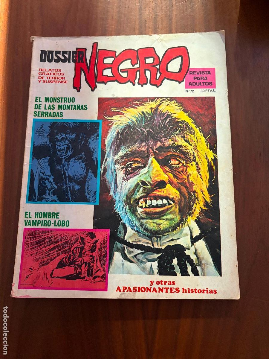 Tebeos: DOSSIER NEGRO N&ordm; 72 , IBERO MUNDIAL EDITORES
