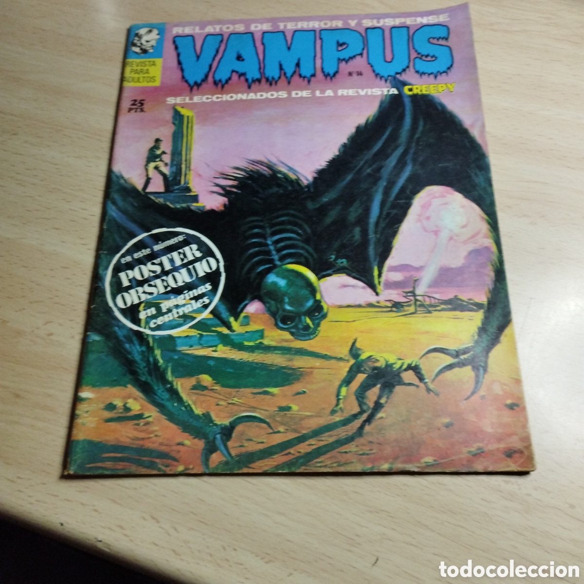 Tebeos: Vampus. N⁰14. 1972. Ibero Mundial de Ediciones. Sin p&oacute;ster