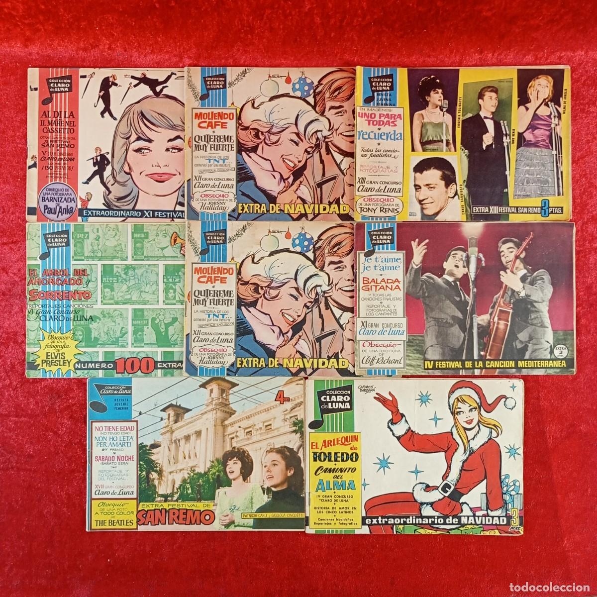 Tebeos: LOTE 8 COMICS - COLECCI&Oacute;N CLARO DE LUNA - REVISTA JUVENIL - IBERO MUNDIAL - T&Iacute;TULOS EN FOTOS / 4369