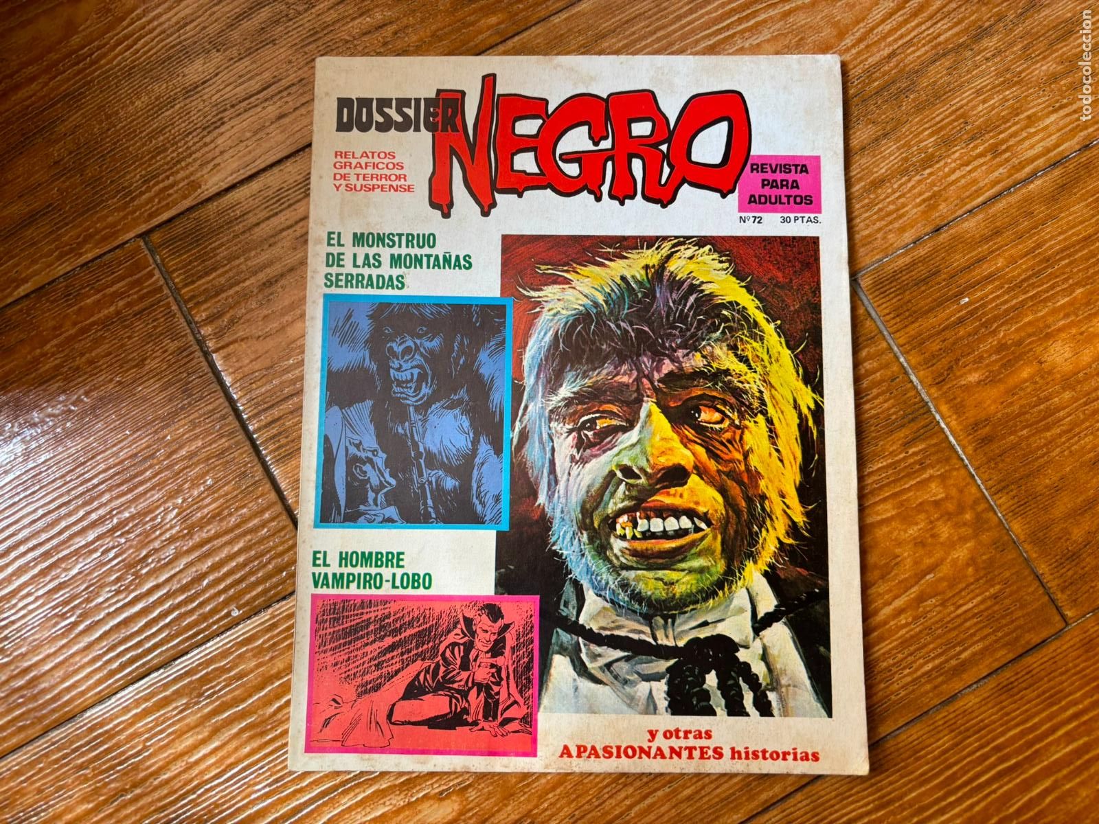 Tebeos: DOSSIER NEGRO N&ordm; 72 EDITORIAL IBERO MUNDIAL