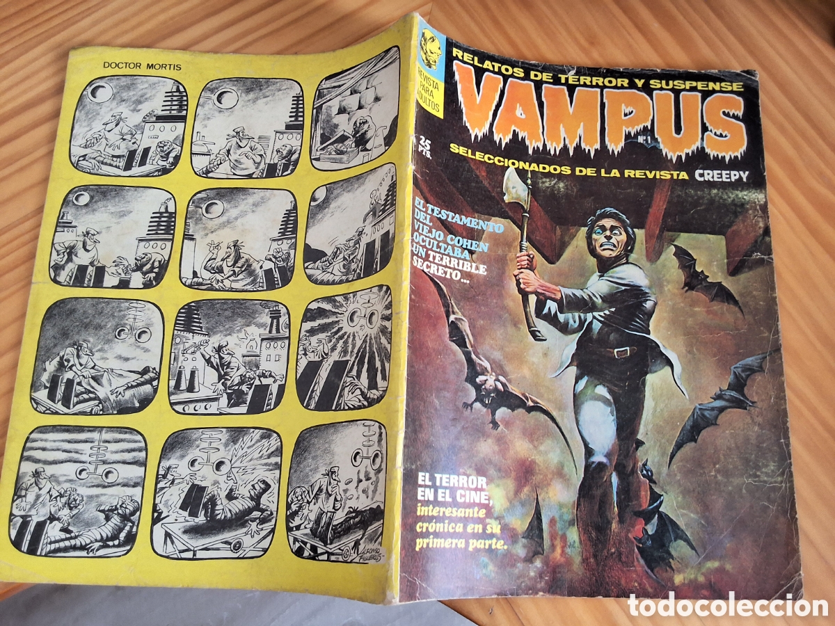 Livros de Banda Desenhada: Vampus comic terror n&uacute;mero 1 a&ntilde;o 1971/9 edita ibero