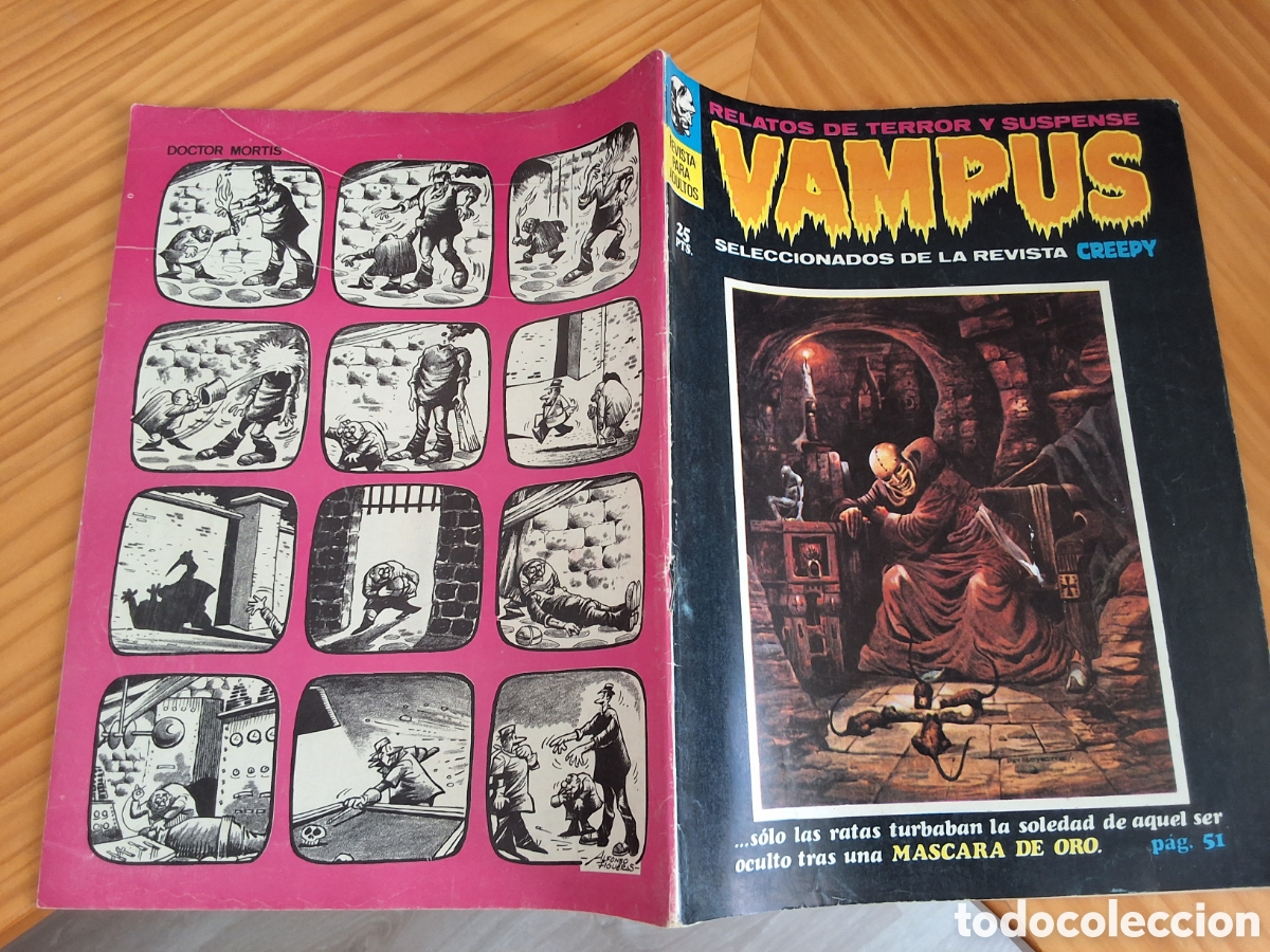 Tebeos: Vampus comic terror n&uacute;mero 10 a&ntilde;o 1972/6 edita ibero