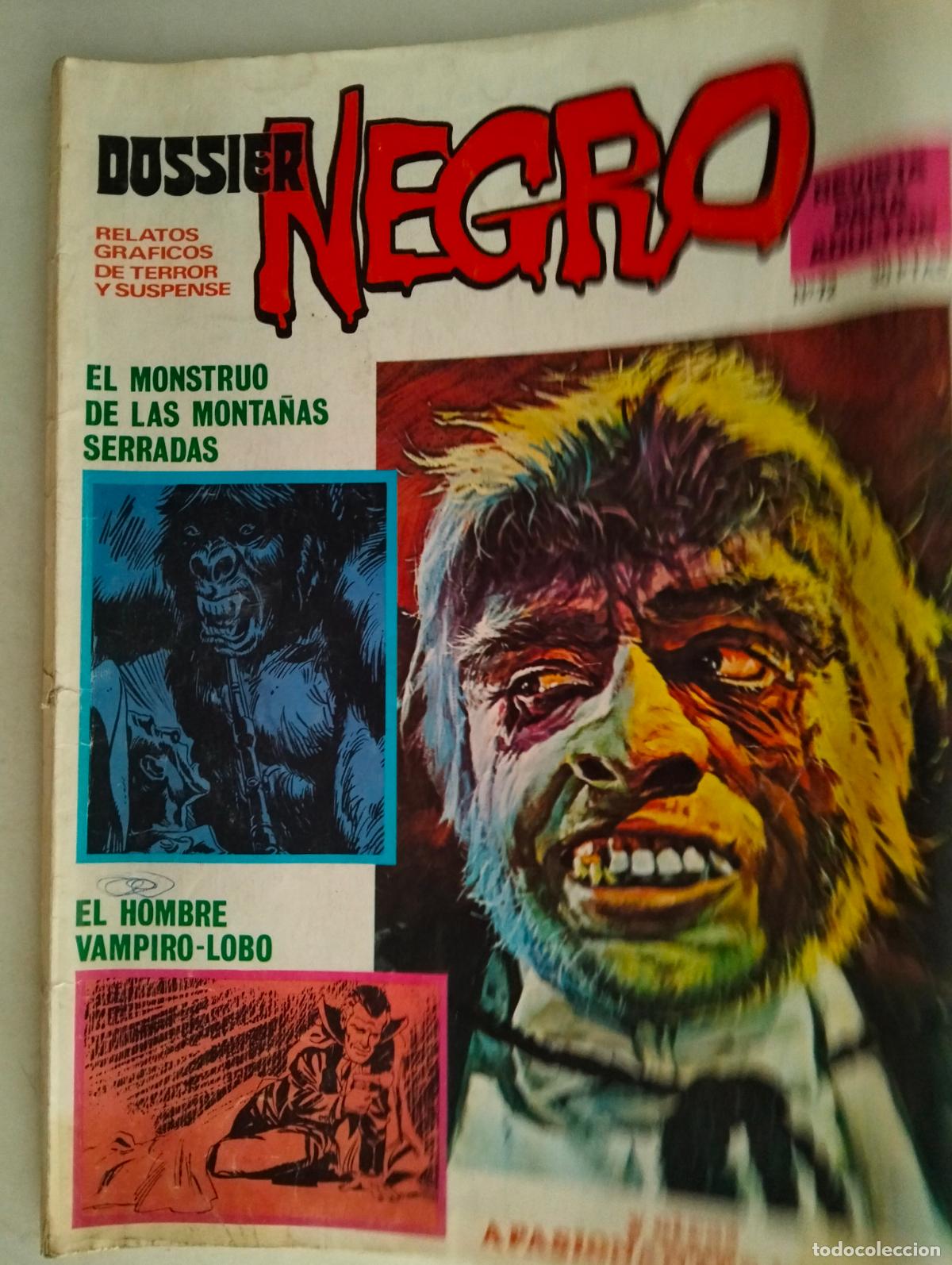 Tebeos: DOSSIER NEGRO N&ordm; 72, IBERO MUNDIAL DE EDICIONES, A&Ntilde;O 1970