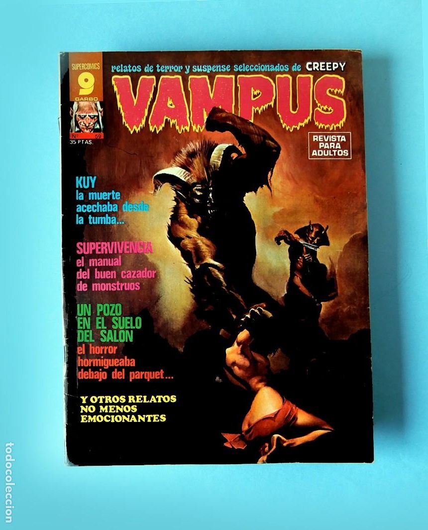 Tebeos: VAMPUS - N&ordm; 59 - RELATOS SELECCIONADOS DE LA REVISTA CREEPY - REVISTA PARA ADULTOS - ENERO 1976
