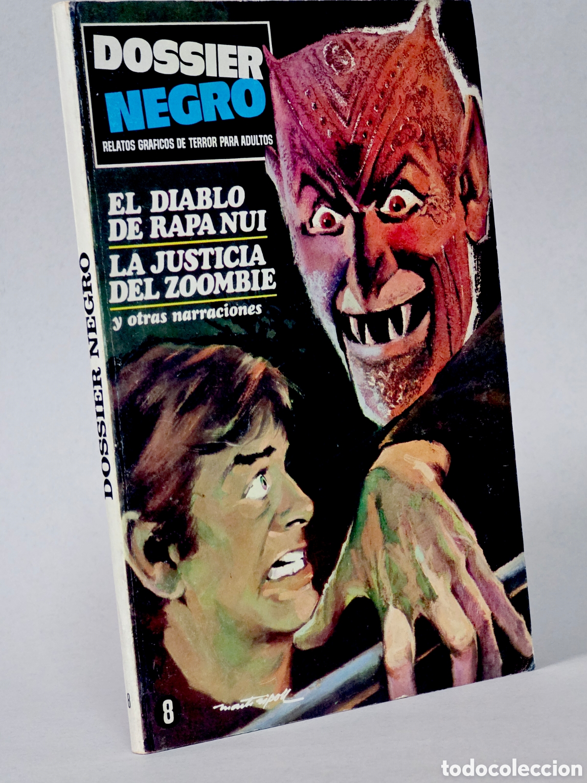 Tebeos: C&Oacute;MIC DOSSIER NEGRO 8 EL DIABLO DE RAPANUI TACO IBERO MUNDIAL EXCELENTE ESTADO