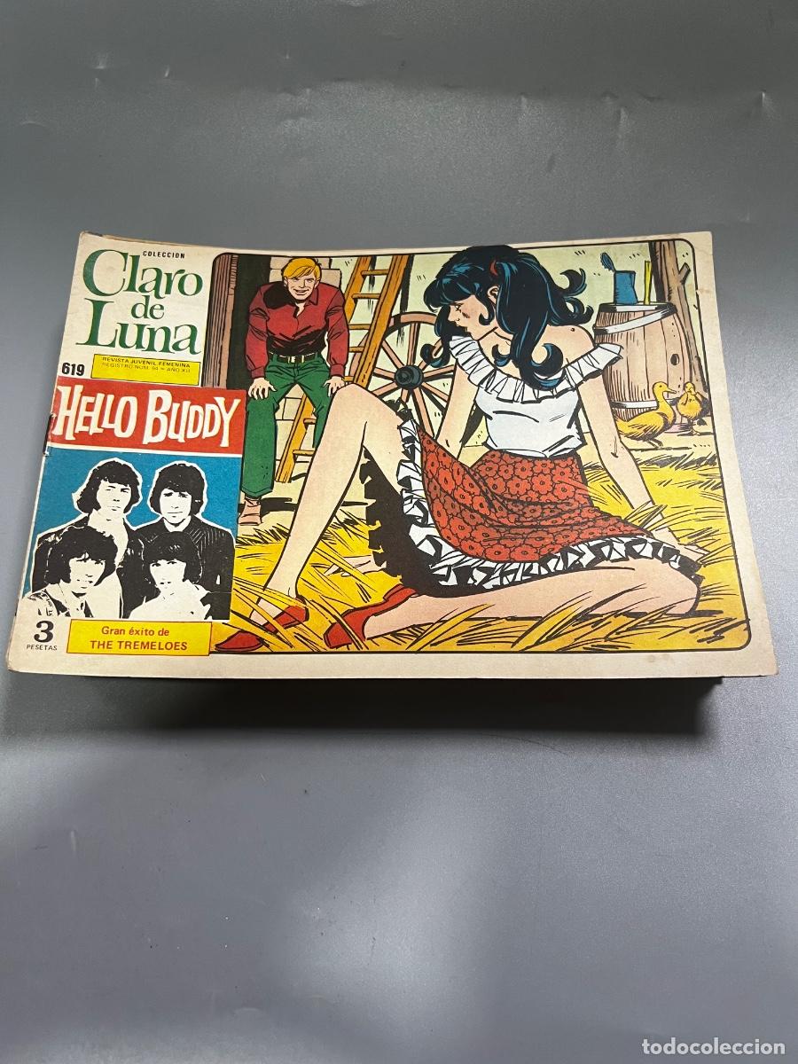 Tebeos: CLARO DE LUNA. N&deg; 619. REVISTA JUVENIL FEMENINA. HELLO BUDDY.