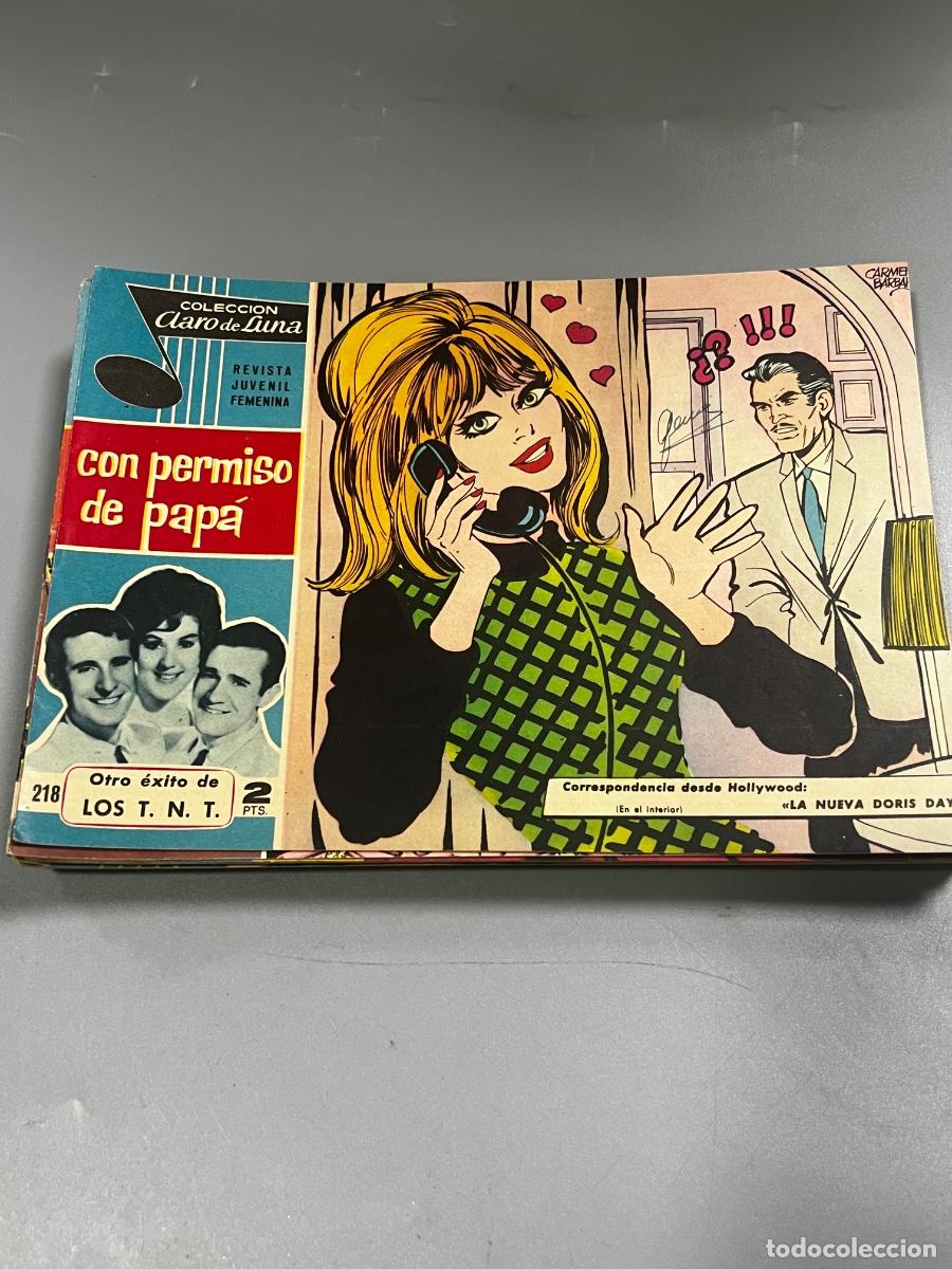 Tebeos: COLECCI&Oacute;N CLARO DE LUNA. N&deg; 218. REVISTA JUVENIL FEMENINA. CON PERMISO DE PAP&Aacute;.