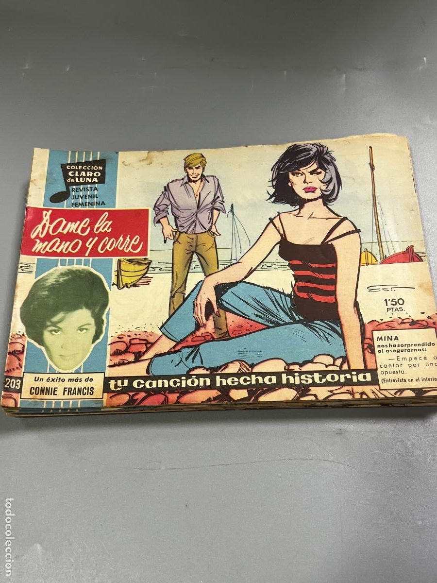 Tebeos: COLECCI&Oacute;N CLARO DE LUNA. N&deg; 203. REVISTA JUVENIL FEMENINA. DAME LA MANO Y CORRE.