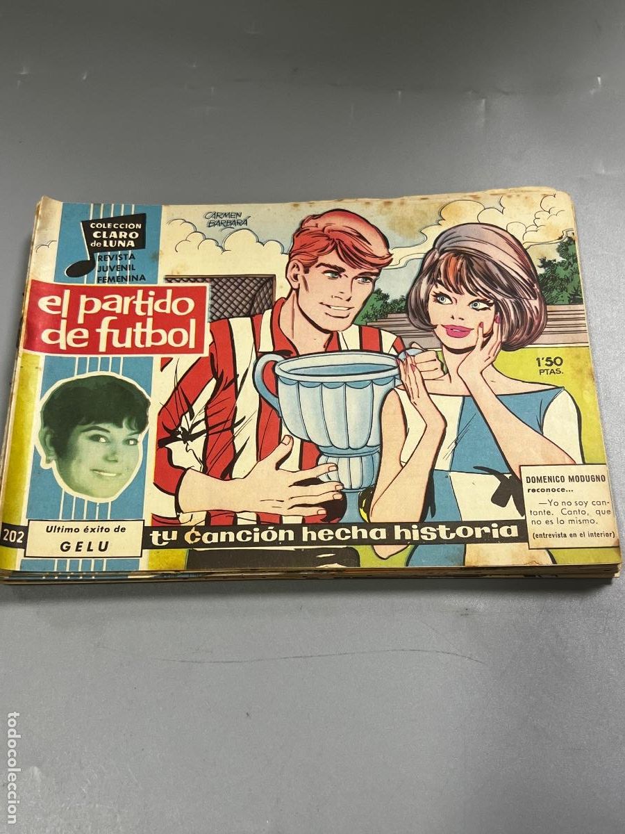 Tebeos: COLECCI&Oacute;N CLARO DE LUNA. N&deg; 202. REVISTA JUVENIL FEMENINA. EL PARTIDO DE F&Uacute;TBOL.