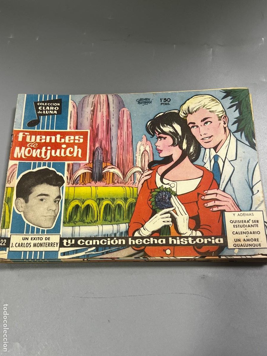 Tebeos: COLECCI&Oacute;N CLARO DE LUNA. N&deg; 22. REVISTA JUVENIL FEMENINA. FUENTES DE MONTJUICH.