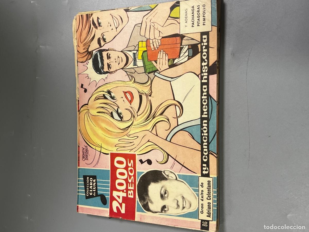 Tebeos: COLECCI&Oacute;N CLARO DE LUNA. N&deg; 86. REVISTA JUVENIL FEMENINA. 24.000 BESOS.