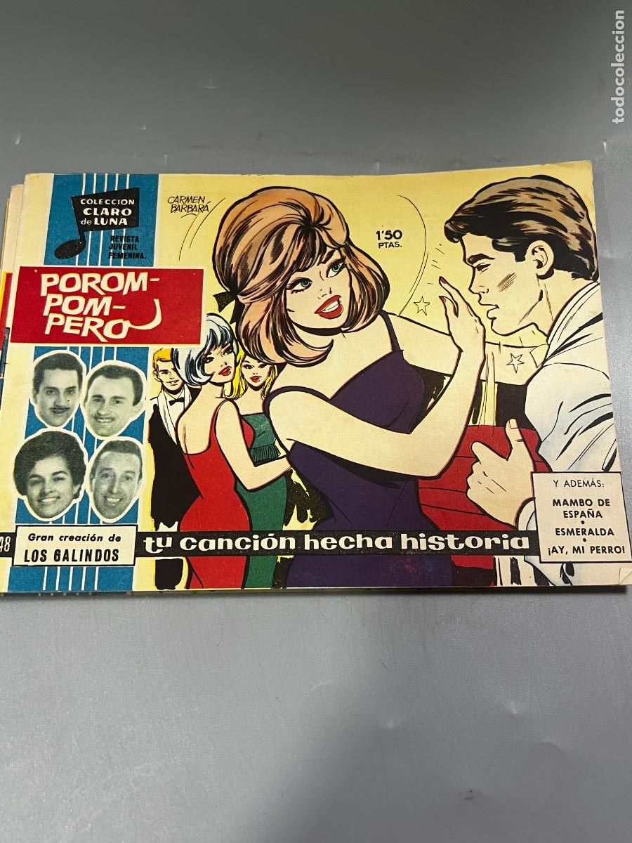 Tebeos: COLECCI&Oacute;N CLARO DE LUNA. N&deg; 148. REVISTA JUVENIL FEMENINA. POROM POM PERO.