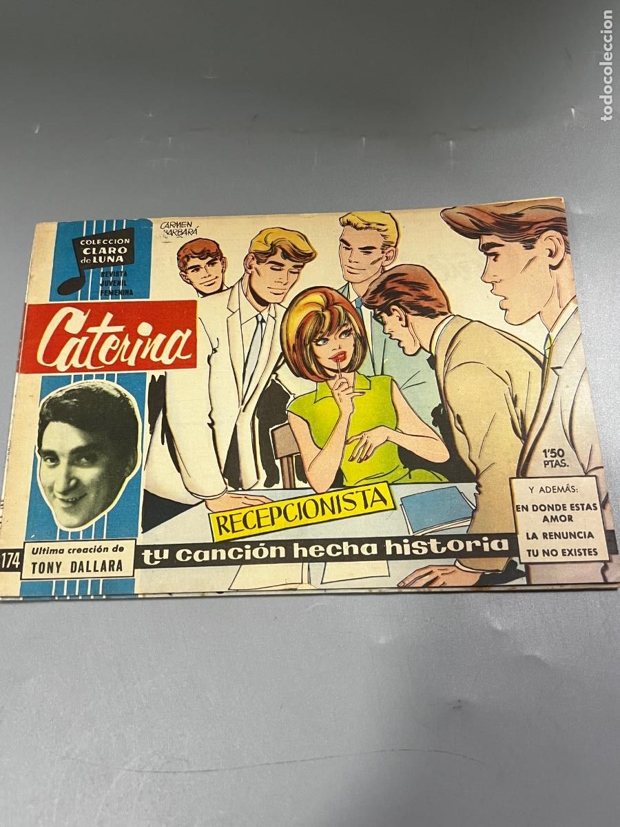 Tebeos: COLECCI&Oacute;N CLARO DE LUNA. N&deg; 174. REVISTA JUVENIL FEMENINA. CATERINA.