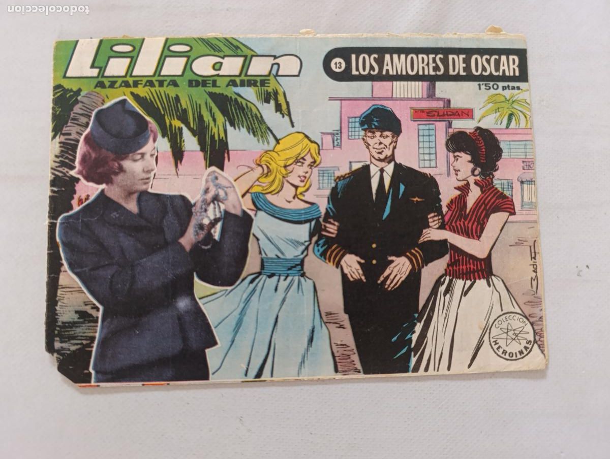 Tebeos: LILIAN AZAFATA DEL AIRE N&ordm; 13 - LOS AMORES DE OSCAR - COLECCION HEROINAS - IBERO MUNDIAL (GQ)