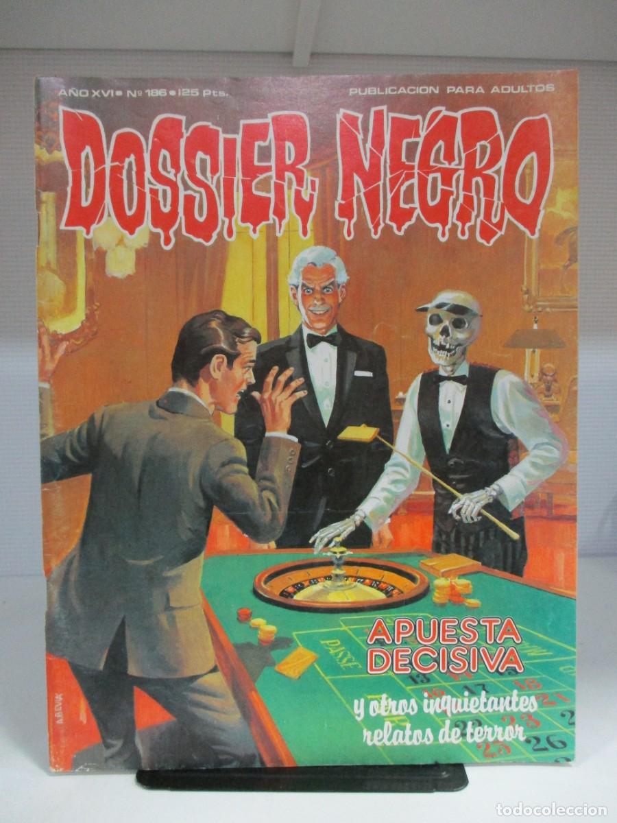 Tebeos: RELATOS GRAFICOS DE TERROR Y SUSPENSE - DOSSIER NEGRO - NUMERO 186 - IBERO MUNDIAL