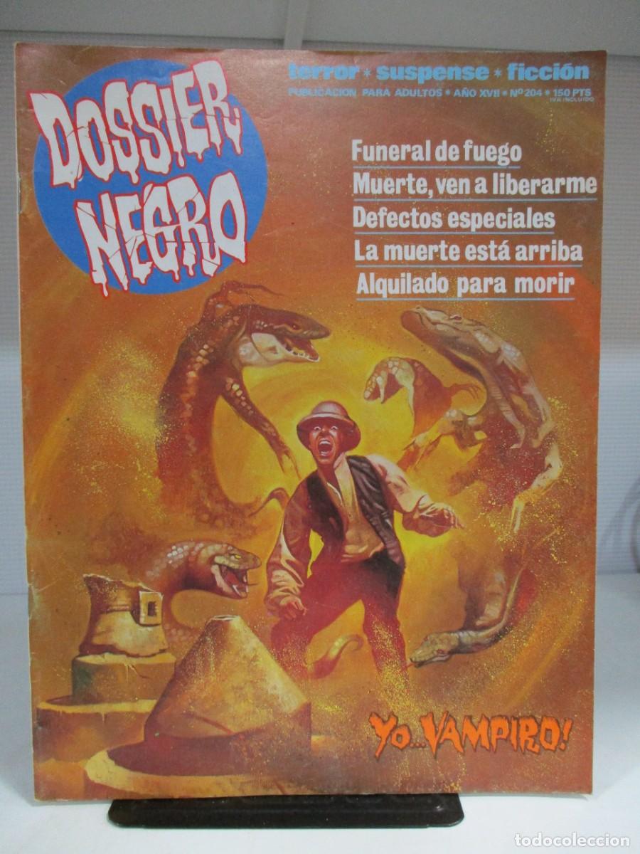 Tebeos: RELATOS GRAFICOS DE TERROR Y SUSPENSE - DOSSIER NEGRO - NUMERO 204 - IBERO MUNDIAL
