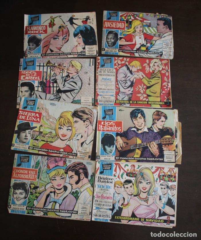 Tebeos: LOTE 8 COMICS TEBEOS CLARO DE LUNA IBERO MUNDIAL DE EDICIONES BRIGITTE BARDOT ELVIS PRESLEY 112 124